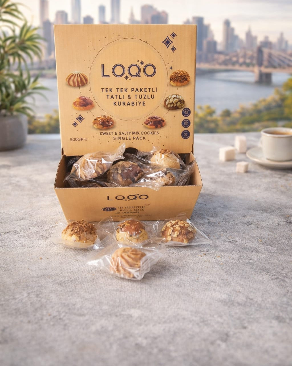 Kaneel mini koekjes (per stuk verpakt, 500gr)